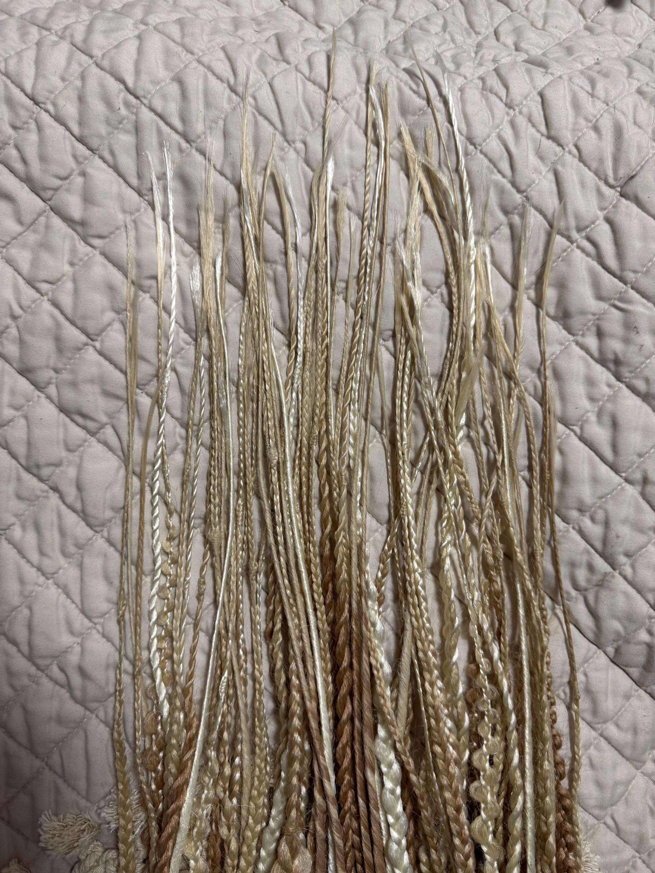 Vanilla Double Ended Braids & Twists | Blonde Dread Set | Open or Closed Ends