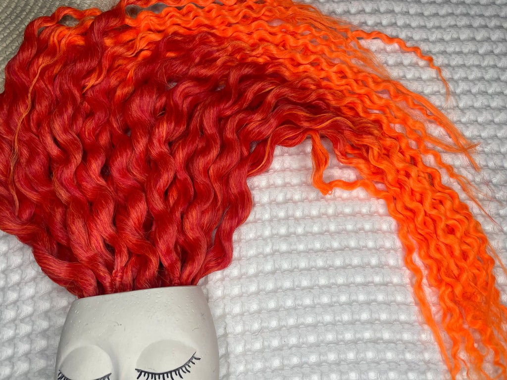 Fire Wavy double ended wavy boho dreads