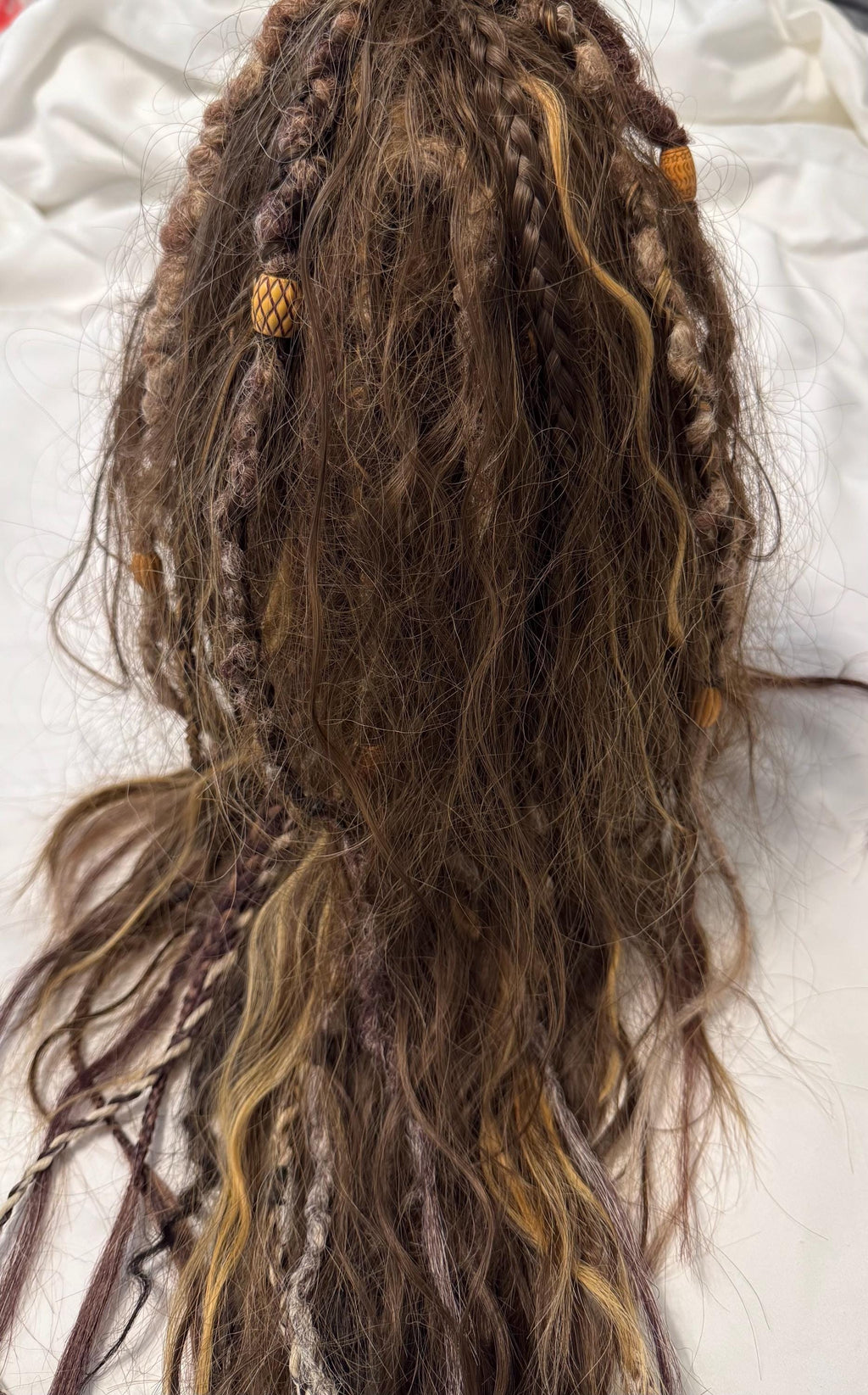 Butterfly Hair Clip with Dreads, Braids & Beads | Dread Hair Accessory