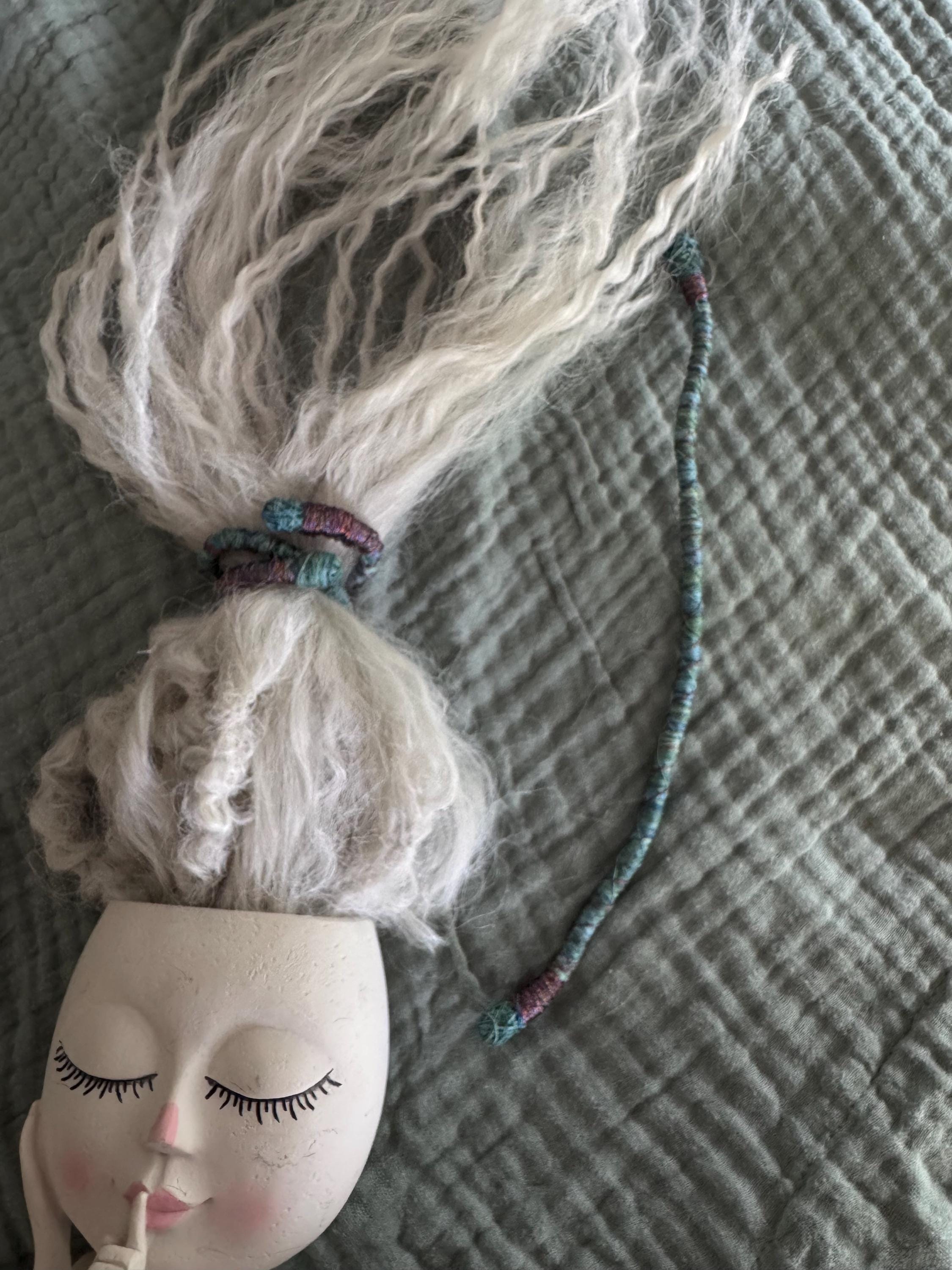 Wrapped bendy dread tie boho