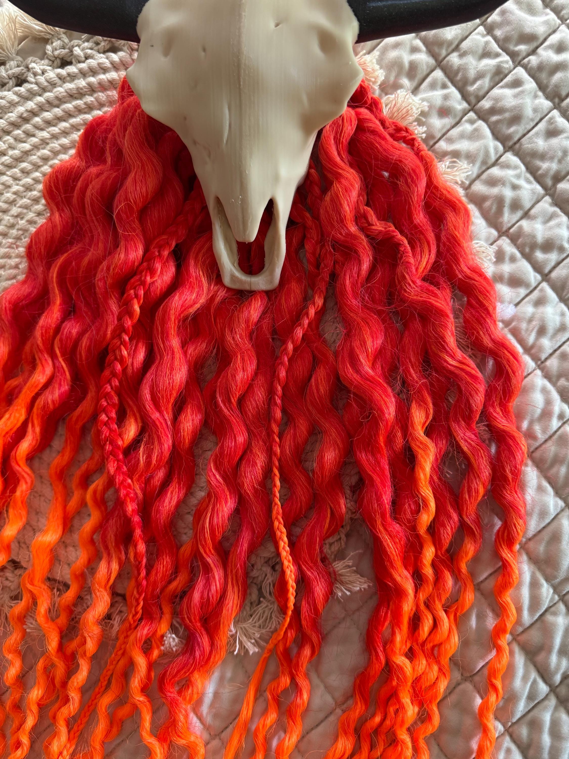 Fire Wavy double ended wavy boho dreads