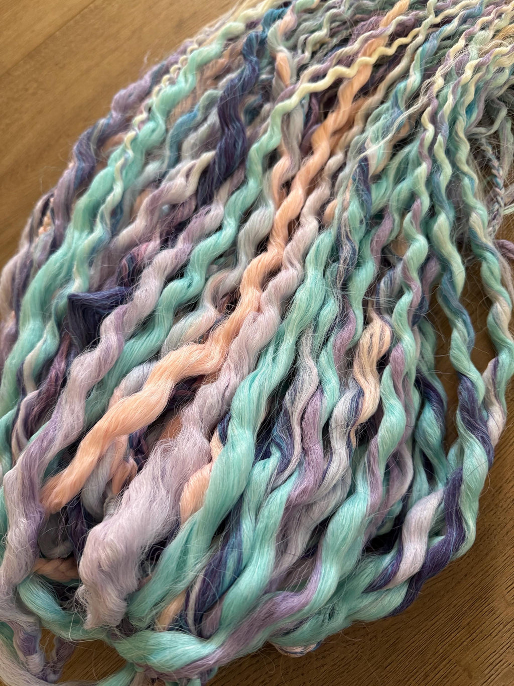 Pastel Unicorn Wavy Dreads | Teal, Pink & Purple Ombré Dread Set