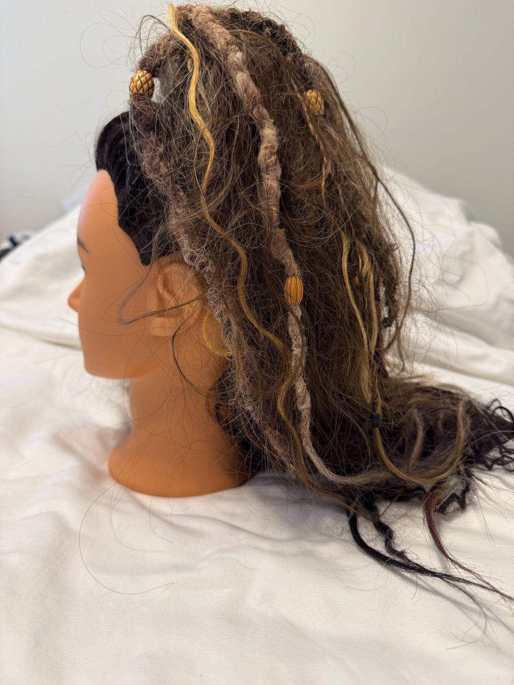 Butterfly Hair Clip with Dreads, Braids & Beads | Dread Hair Accessory