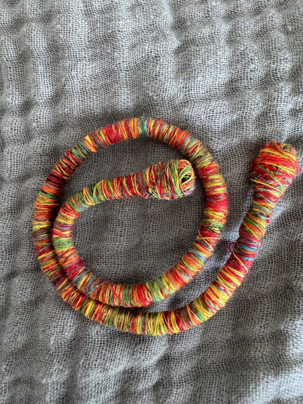 Wrapped bendy dread tie boho