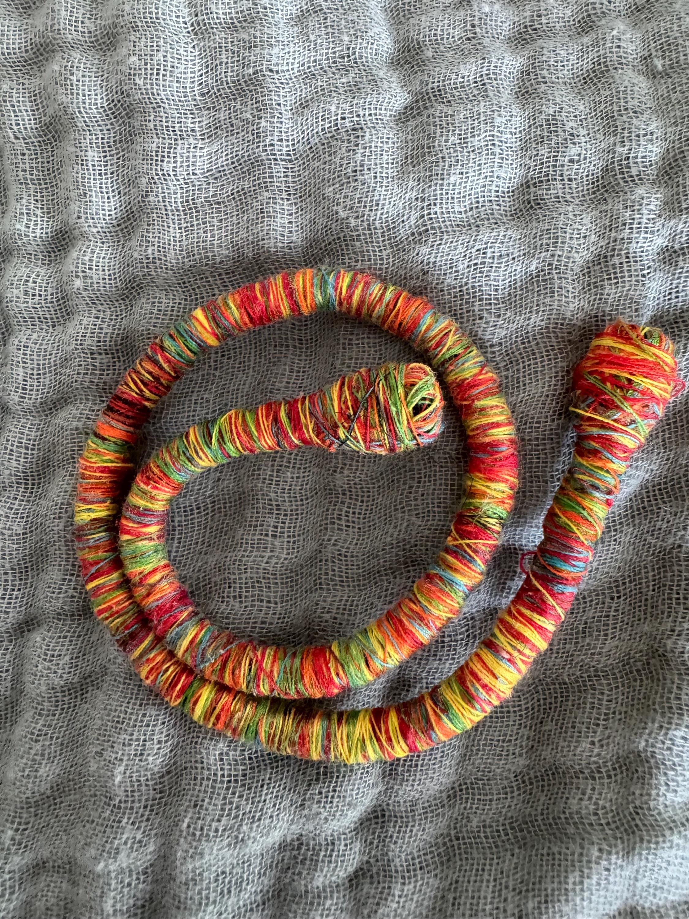 Bendy wrapped dread tie boho