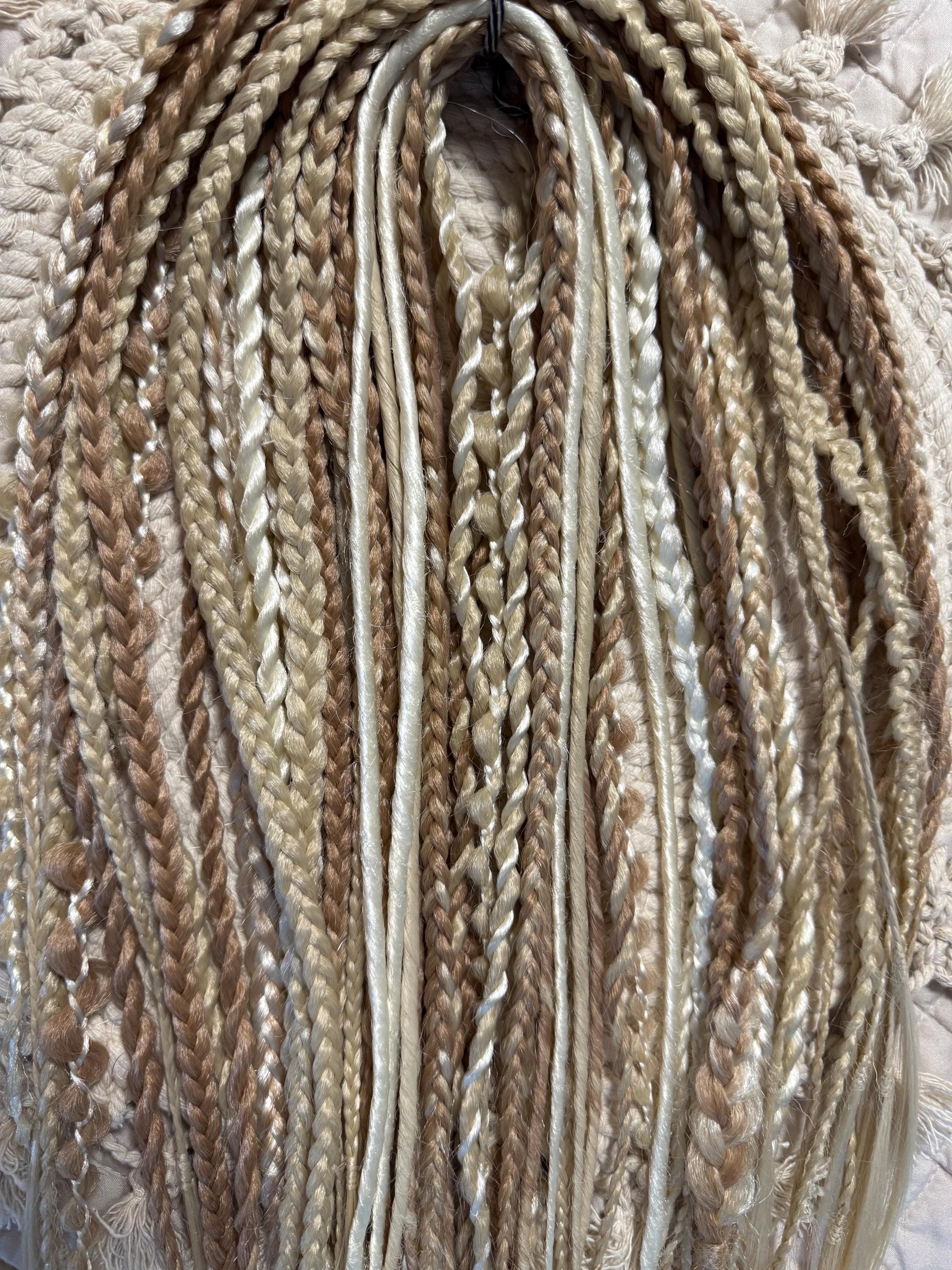 Vanilla Double Ended Braids & Twists | Blonde Dread Set | Open or Closed Ends
