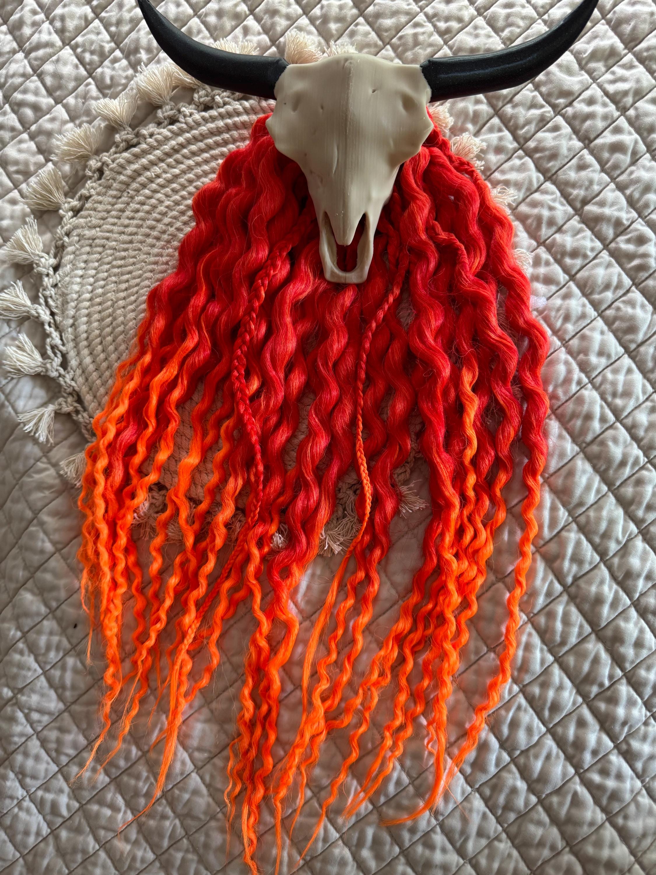 Fire Wavy double ended wavy boho dreads