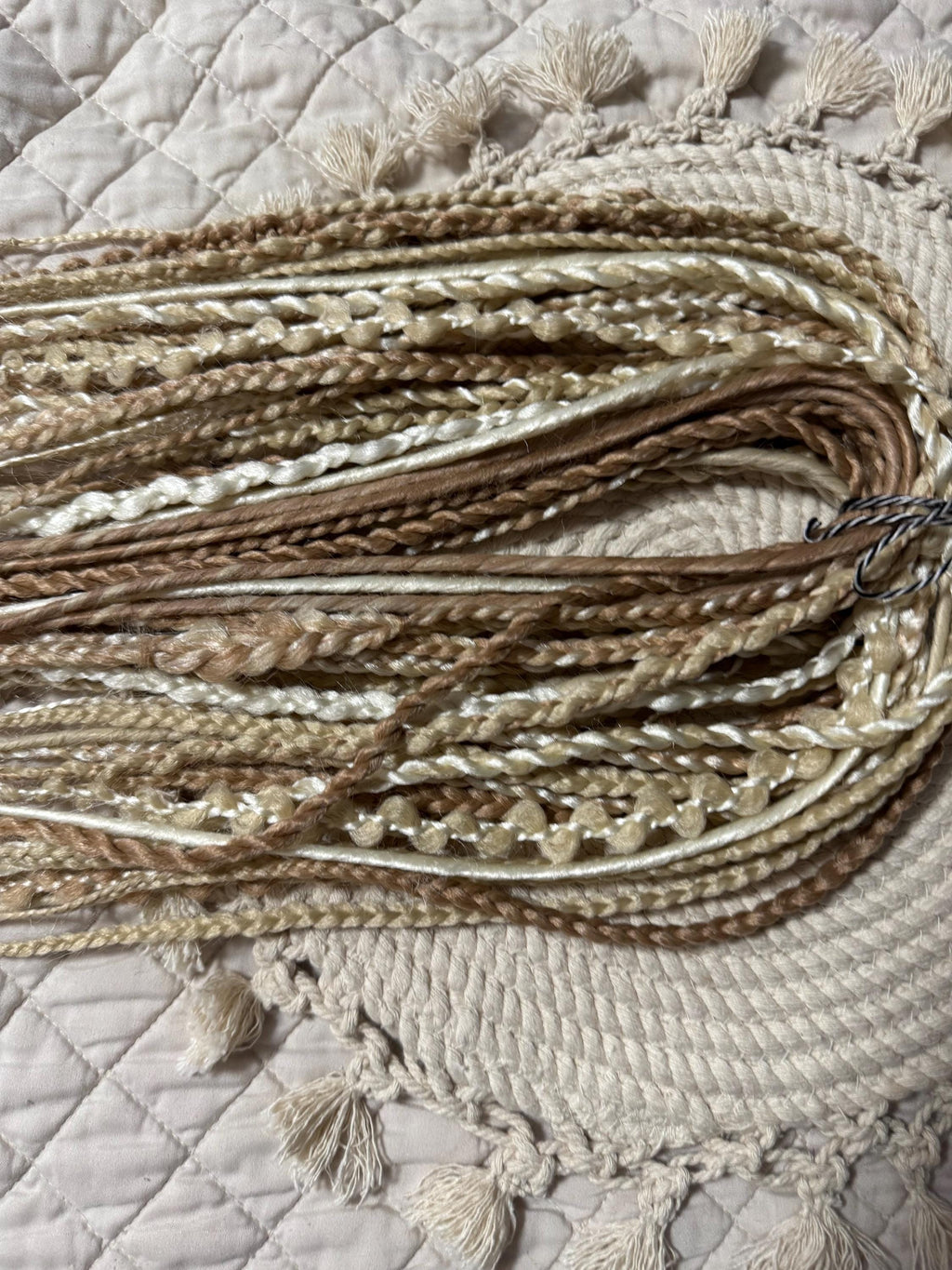 Vanilla Double Ended Braids & Twists | Blonde Dread Set | Open or Closed Ends