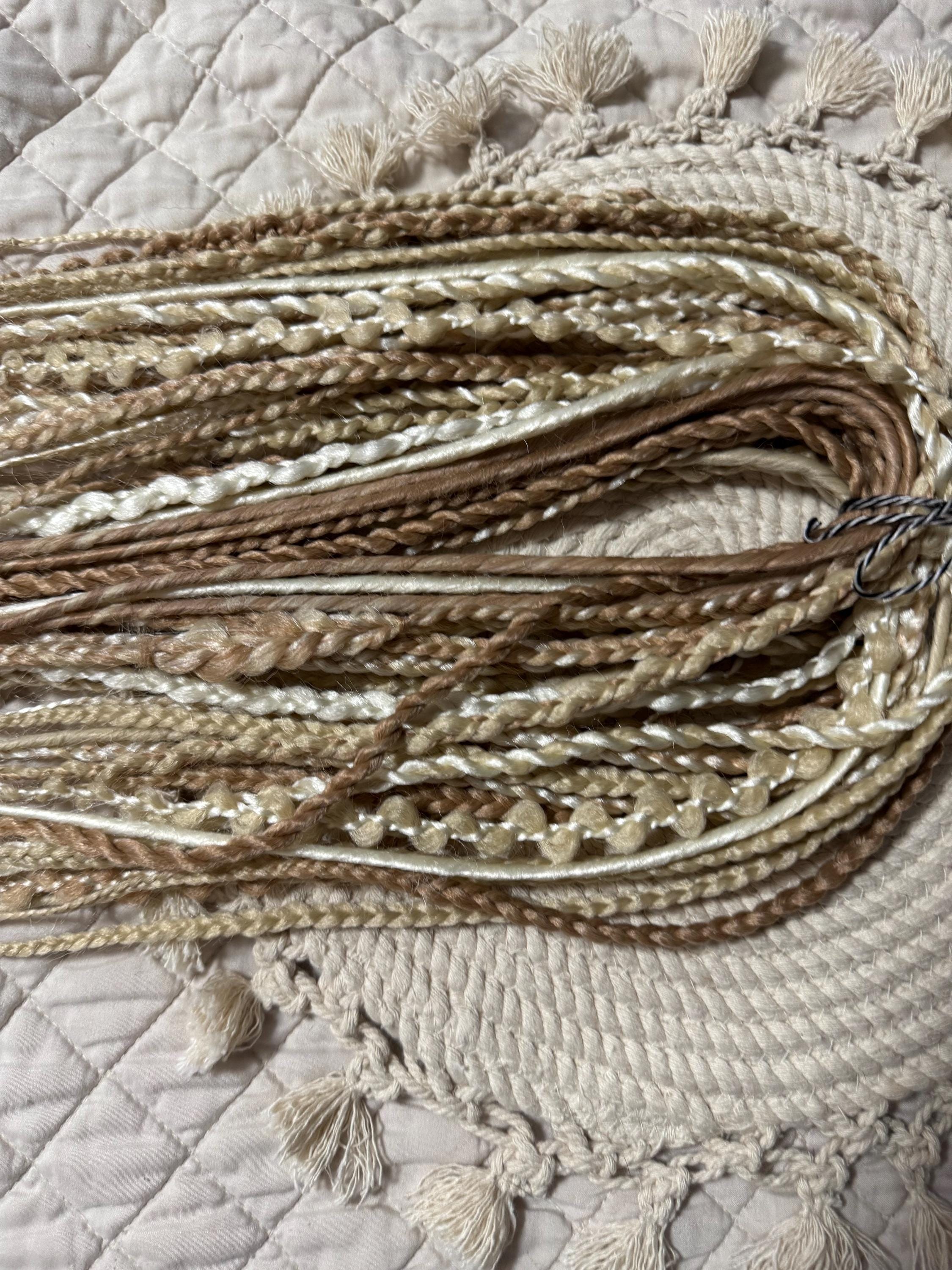 Vanilla Double Ended Braids & Twists | Blonde Dread Set | Open or Closed Ends