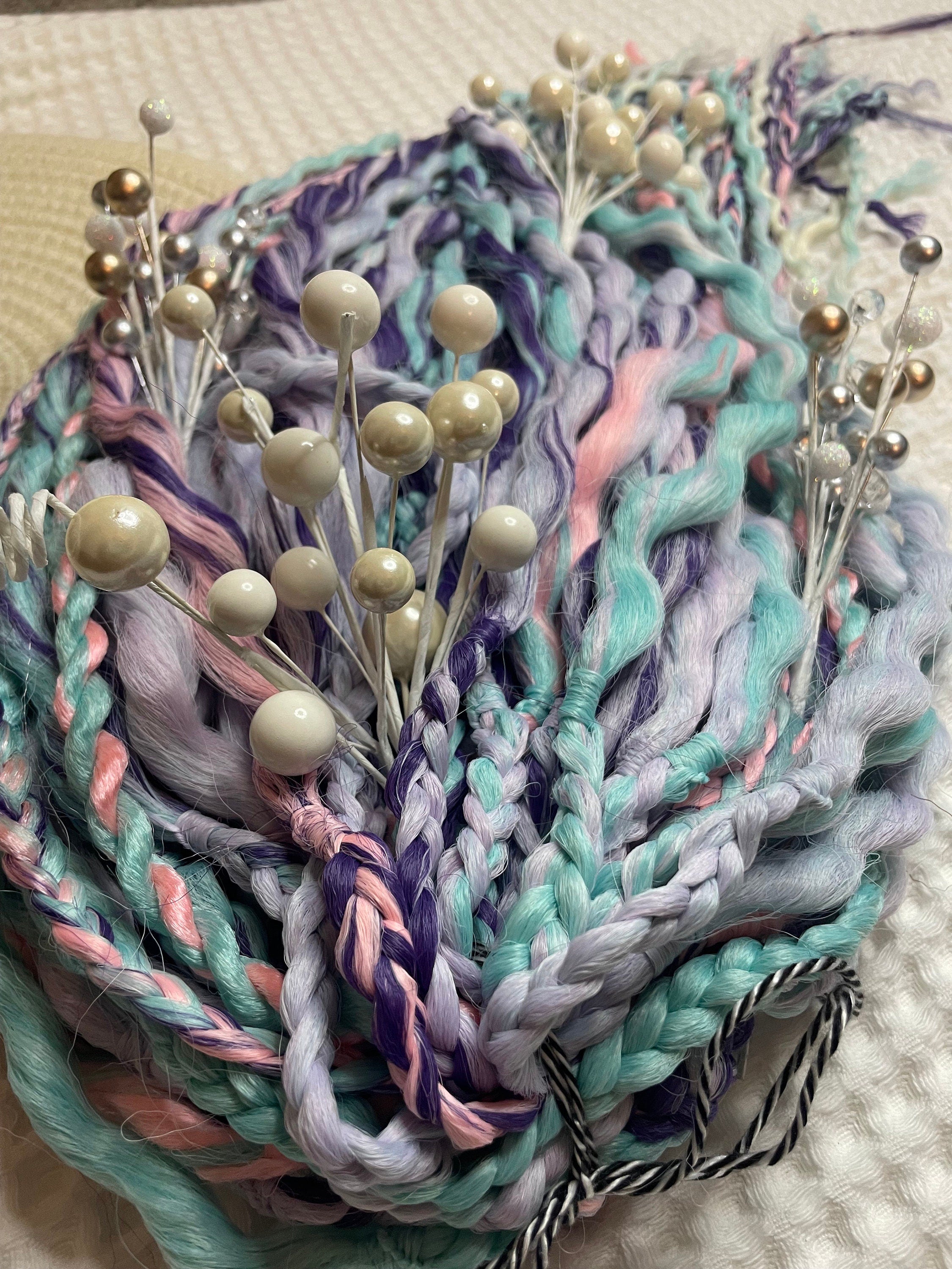 Pastel Unicorn Wavy Dreads | Teal, Pink & Purple Ombré Dread Set