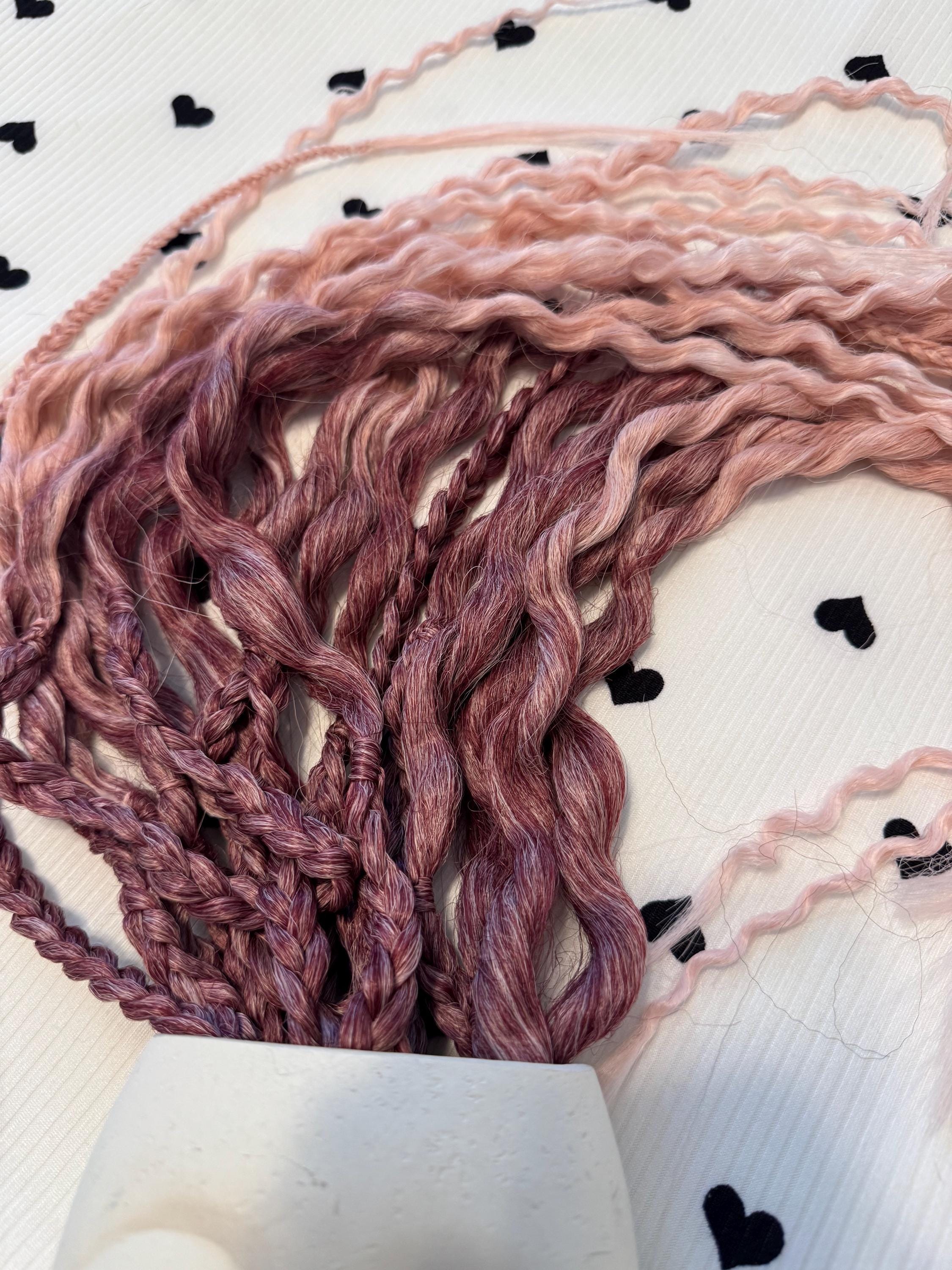 Strawberry  double ended wavy dreads