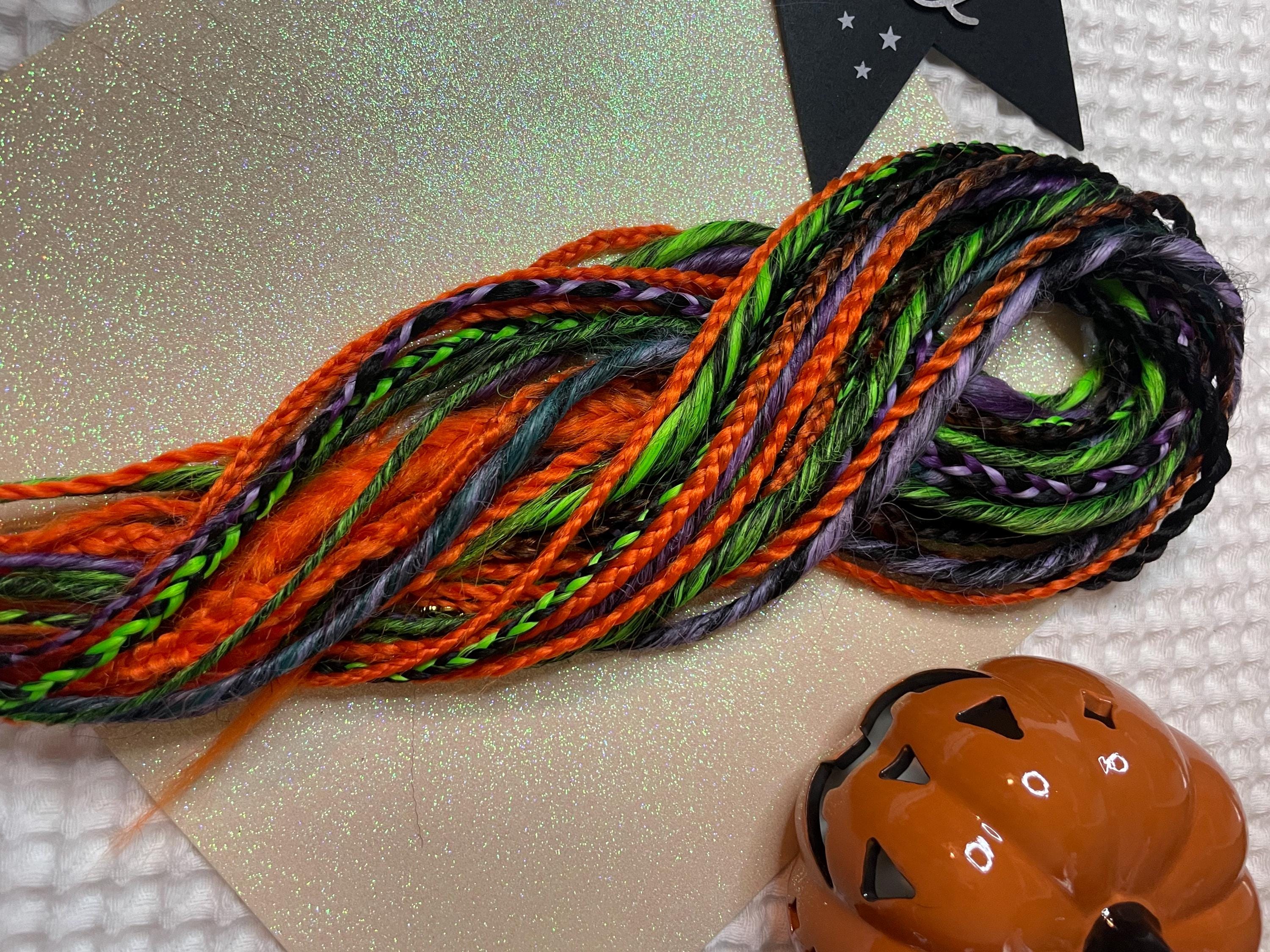 Spooky Double Ended Thin Dreads | Skull Charm Dread Set