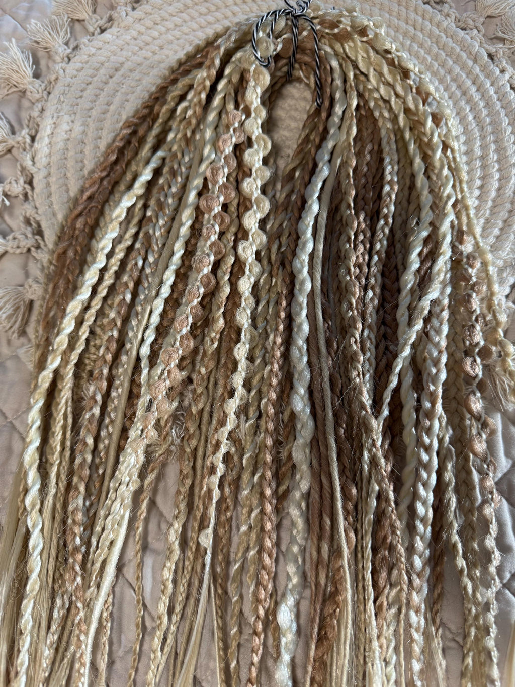Vanilla Double Ended Braids & Twists | Blonde Dread Set | Open or Closed Ends