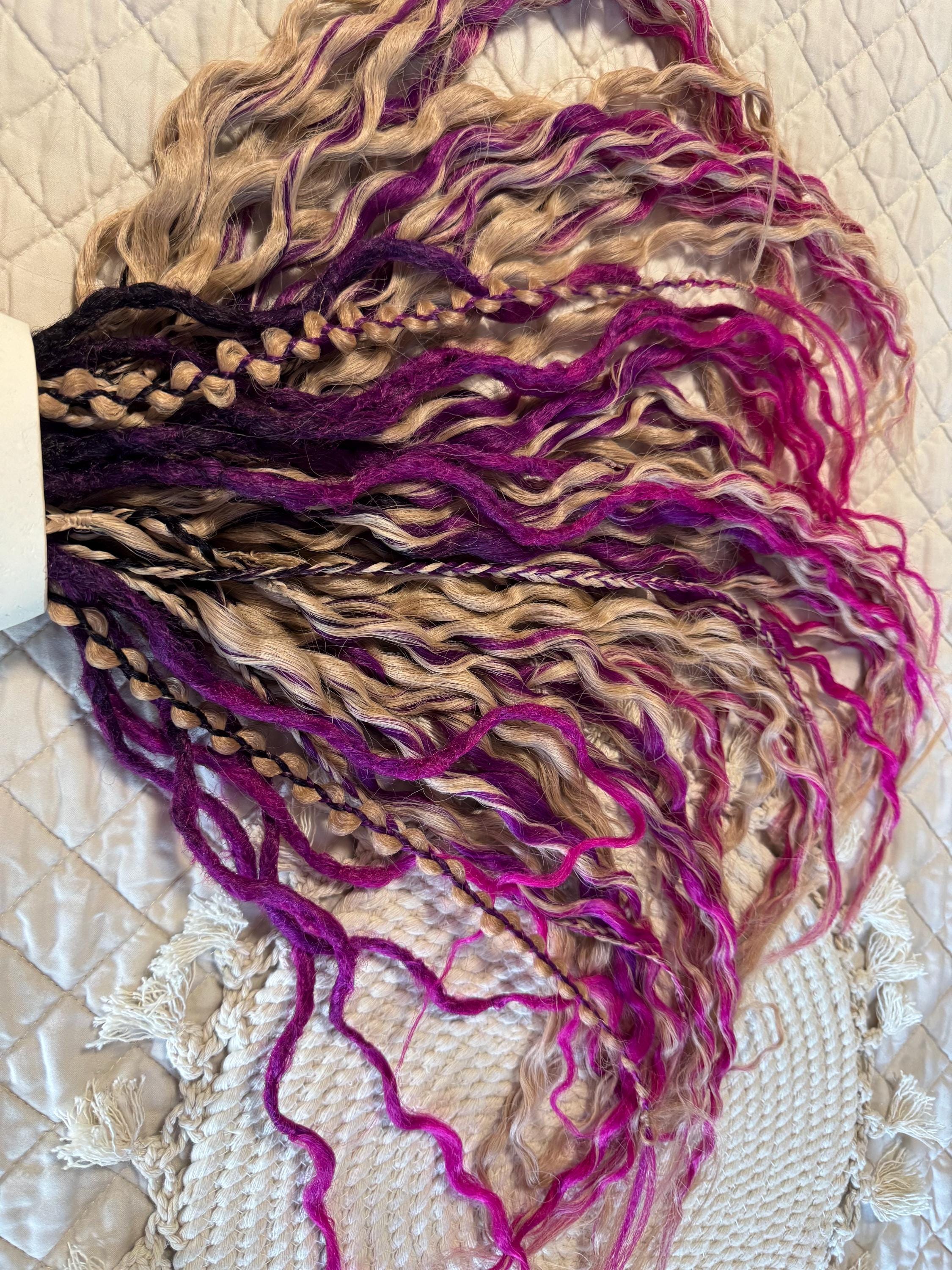 Honey Night Time Double Ended Wavy Dreads | Crochet Dreads & Boho Braids