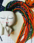 Spooky Double Ended Thin Dreads | Skull Charm Dread Set
