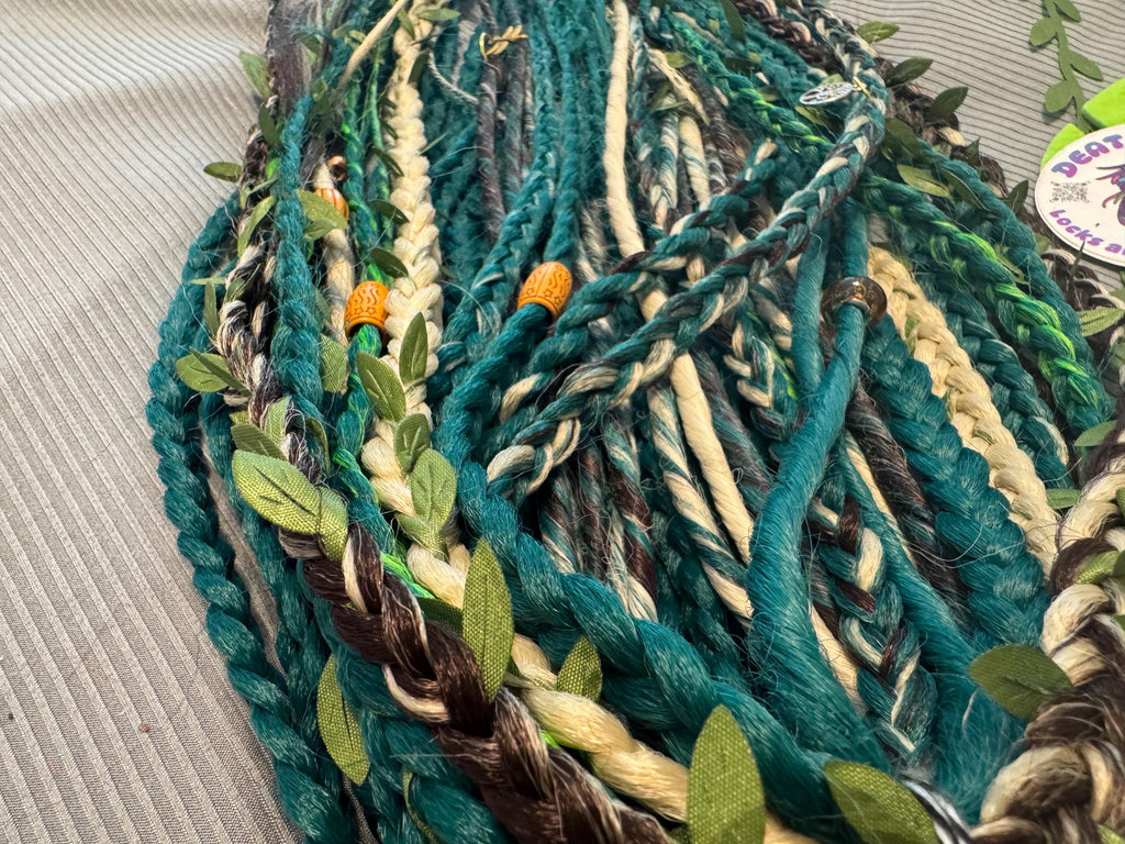 Woodsy Fae leafy double ended dreads