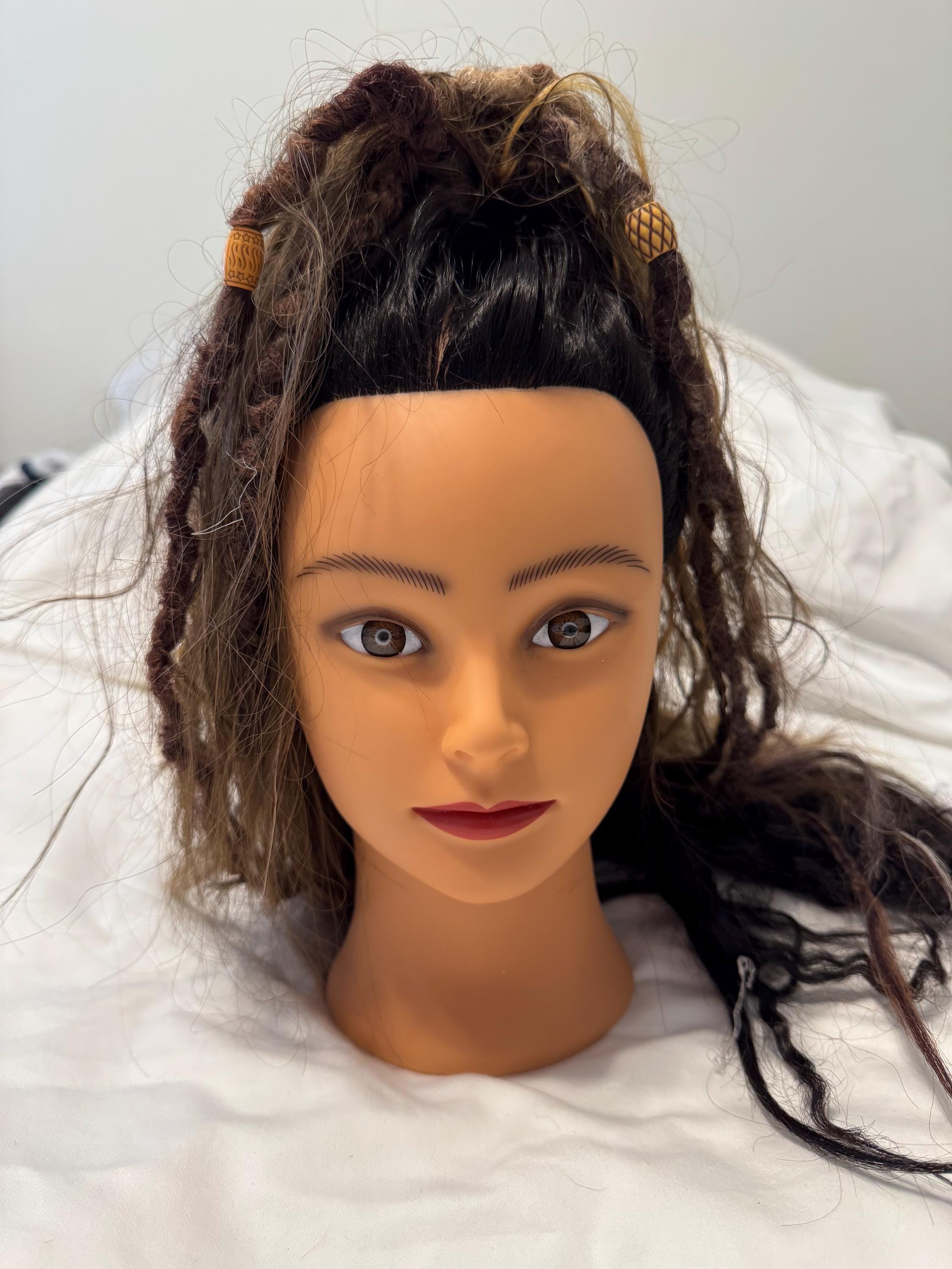 Butterfly Hair Clip with Dreads, Braids & Beads | Dread Hair Accessory