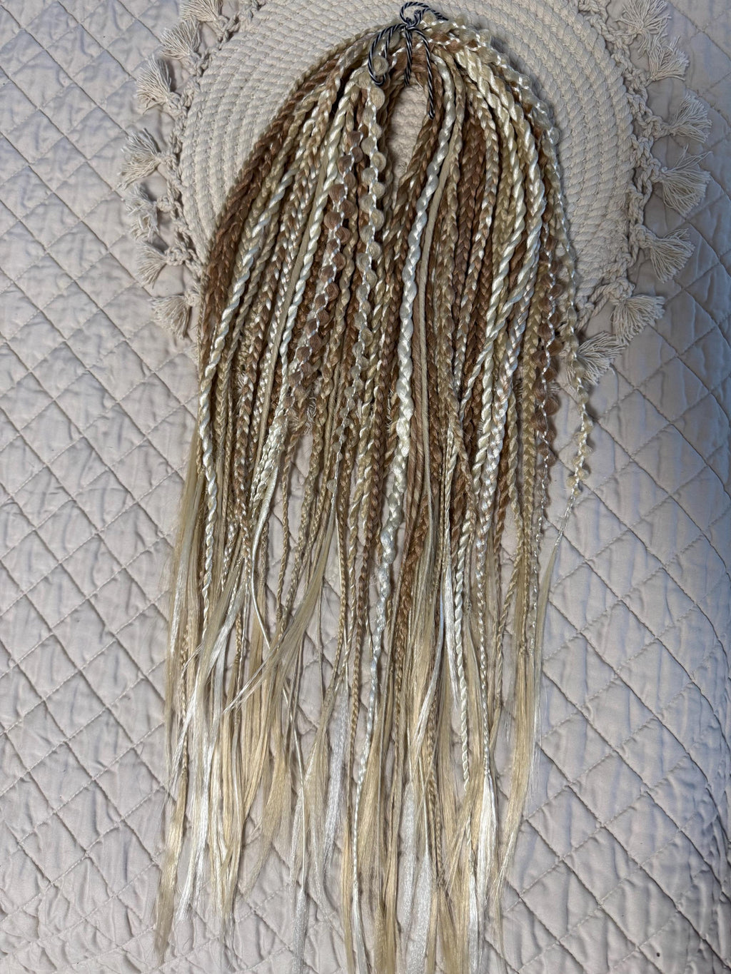 Vanilla Double Ended Braids & Twists | Blonde Dread Set | Open or Closed Ends