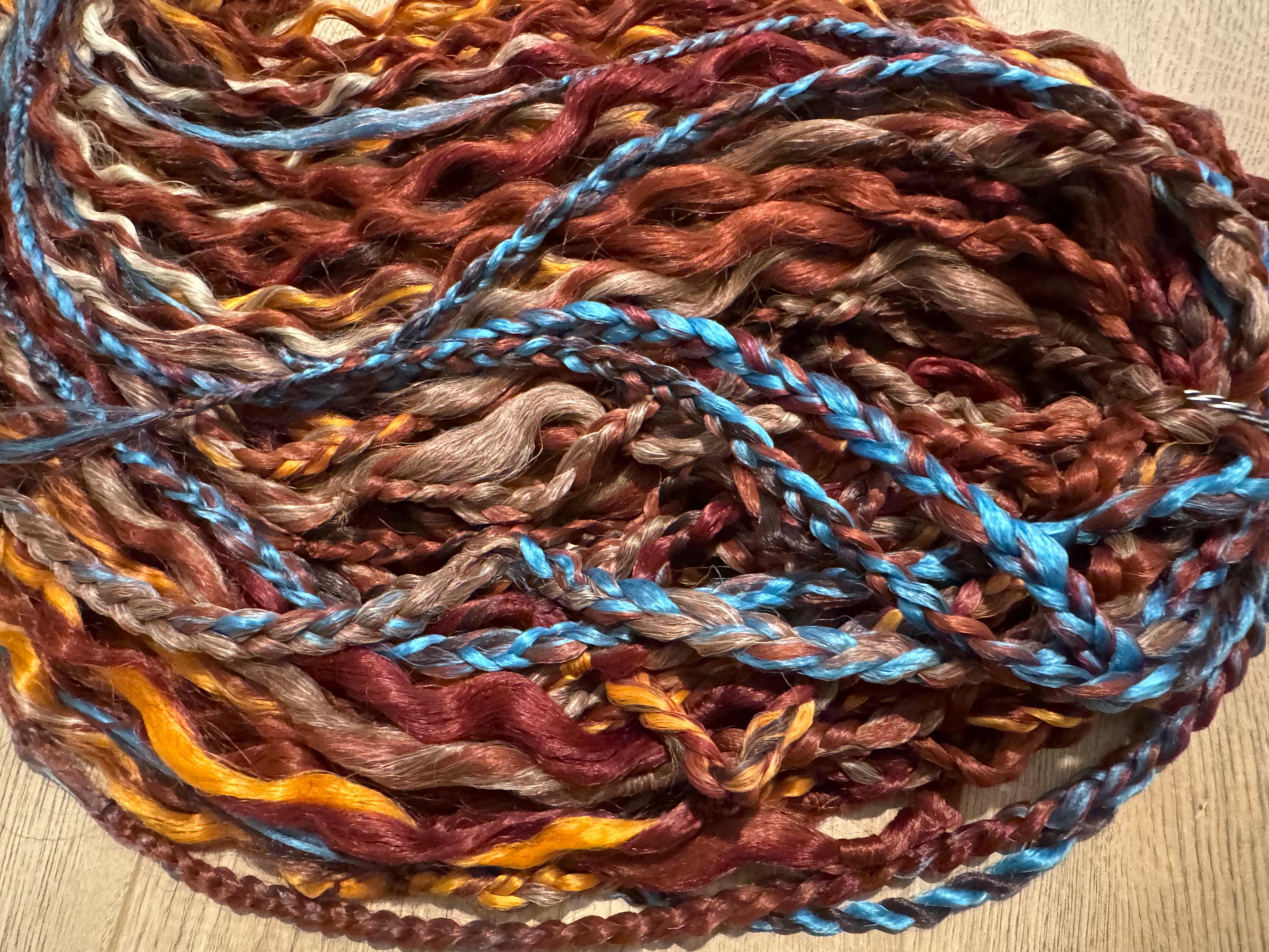 Cowboy Copper with turquoise Wavy Dreads