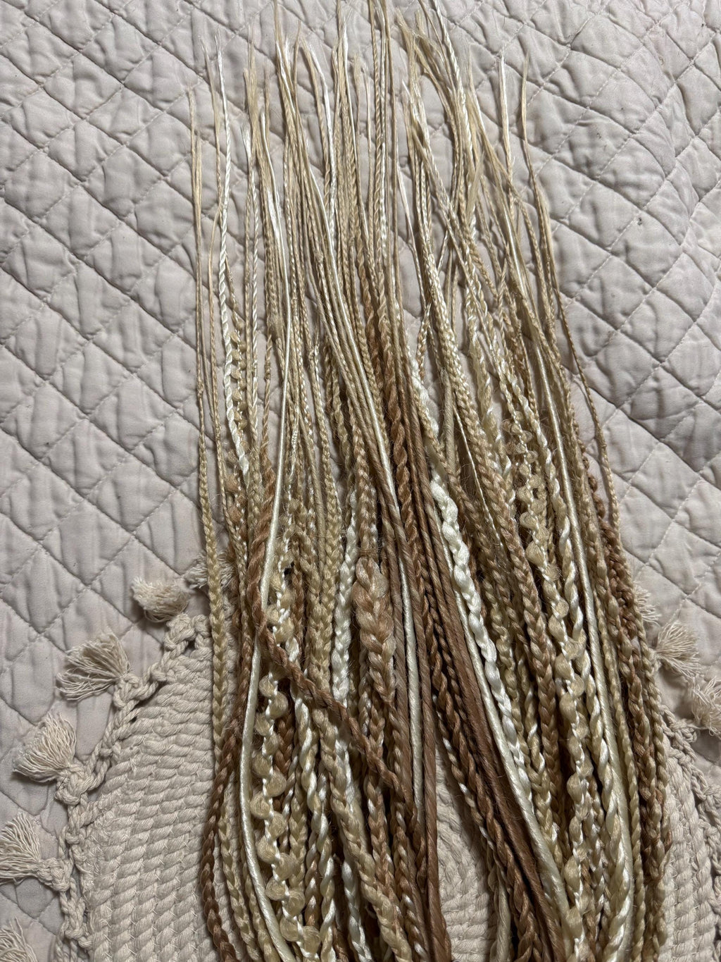 Vanilla Double Ended Braids & Twists | Blonde Dread Set | Open or Closed Ends