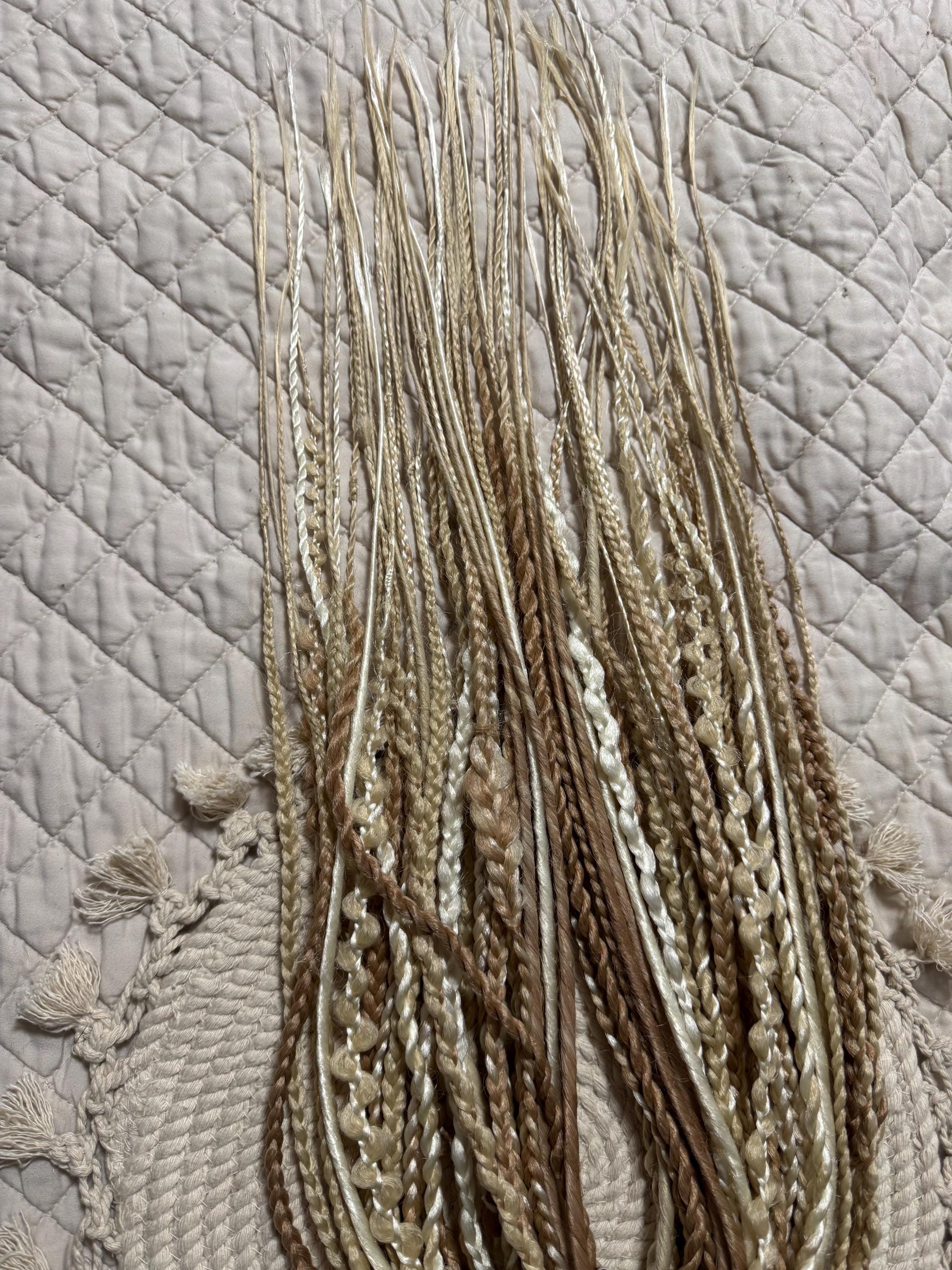 Vanilla Double Ended Braids & Twists | Blonde Dread Set | Open or Closed Ends