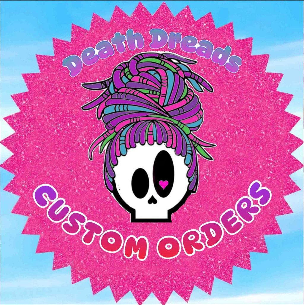 Custom Order Wavy Dreads | Personalized Kanekalon Dread Set | Death Dreads