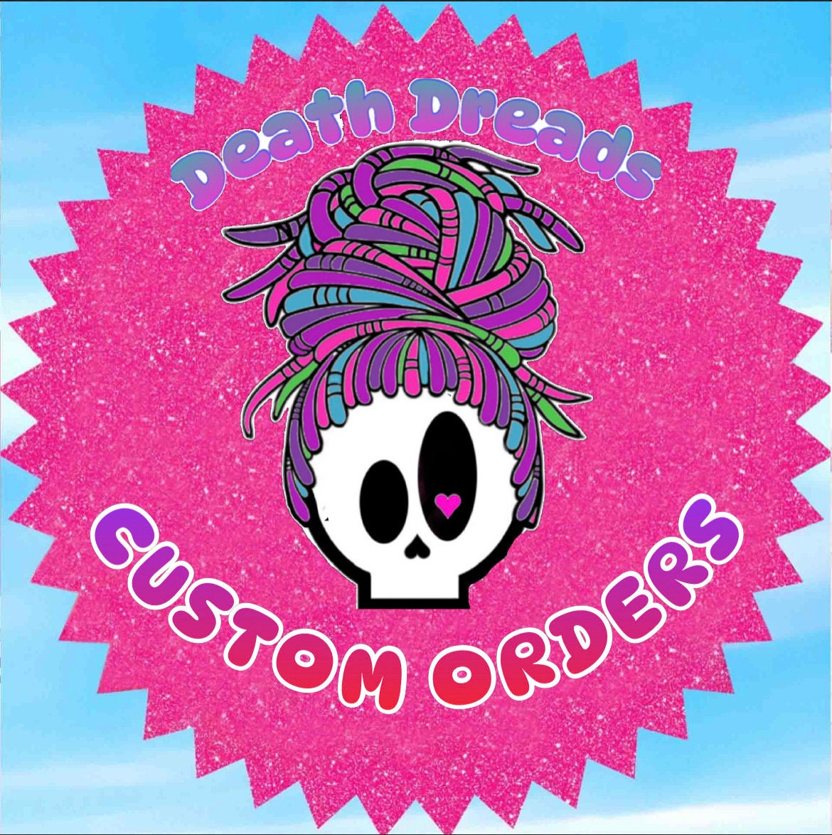 Custom Order Wavy Dreads | Personalized Kanekalon Dread Set | Death Dreads
