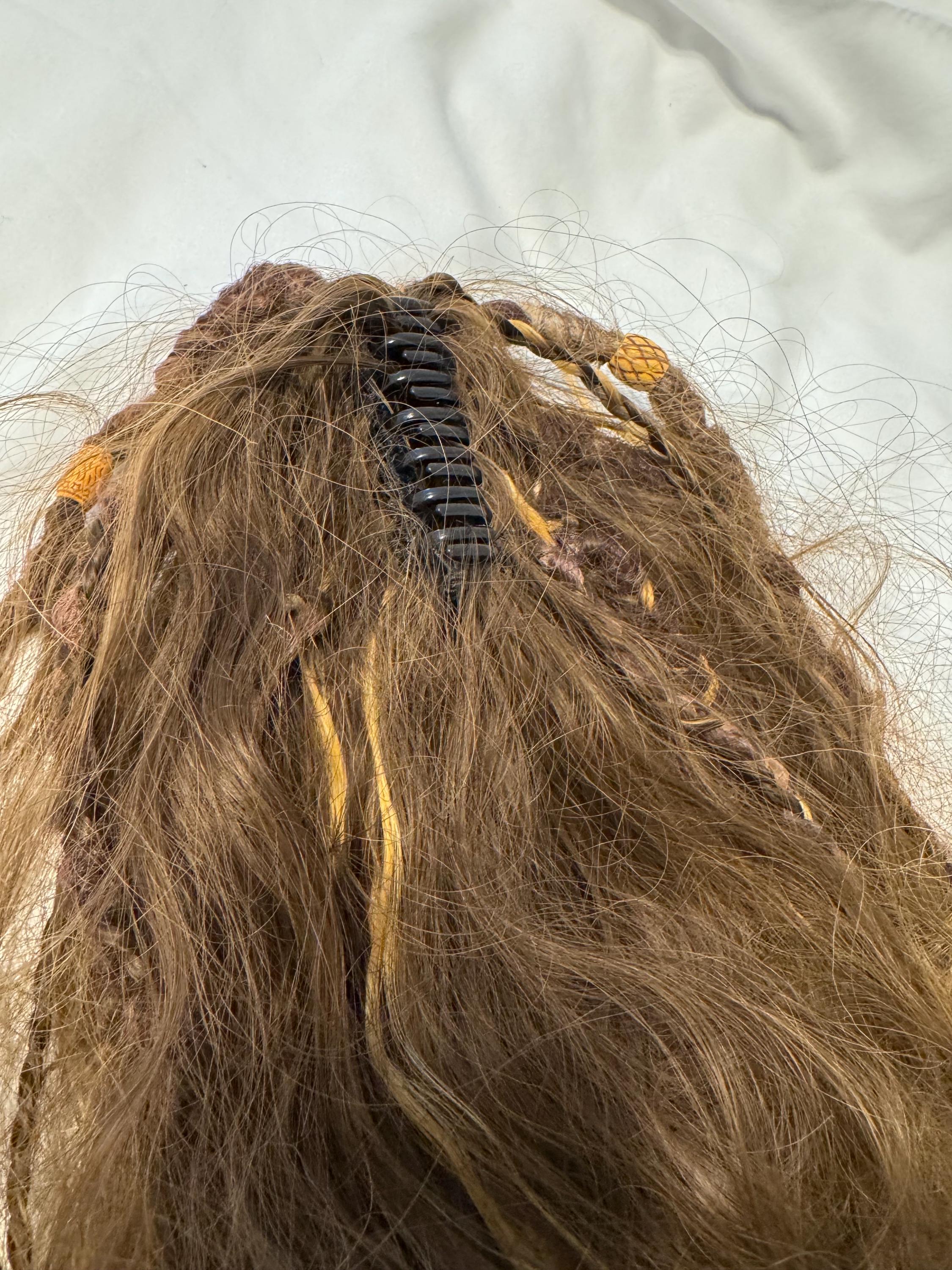Butterfly Hair Clip with Dreads, Braids & Beads | Dread Hair Accessory