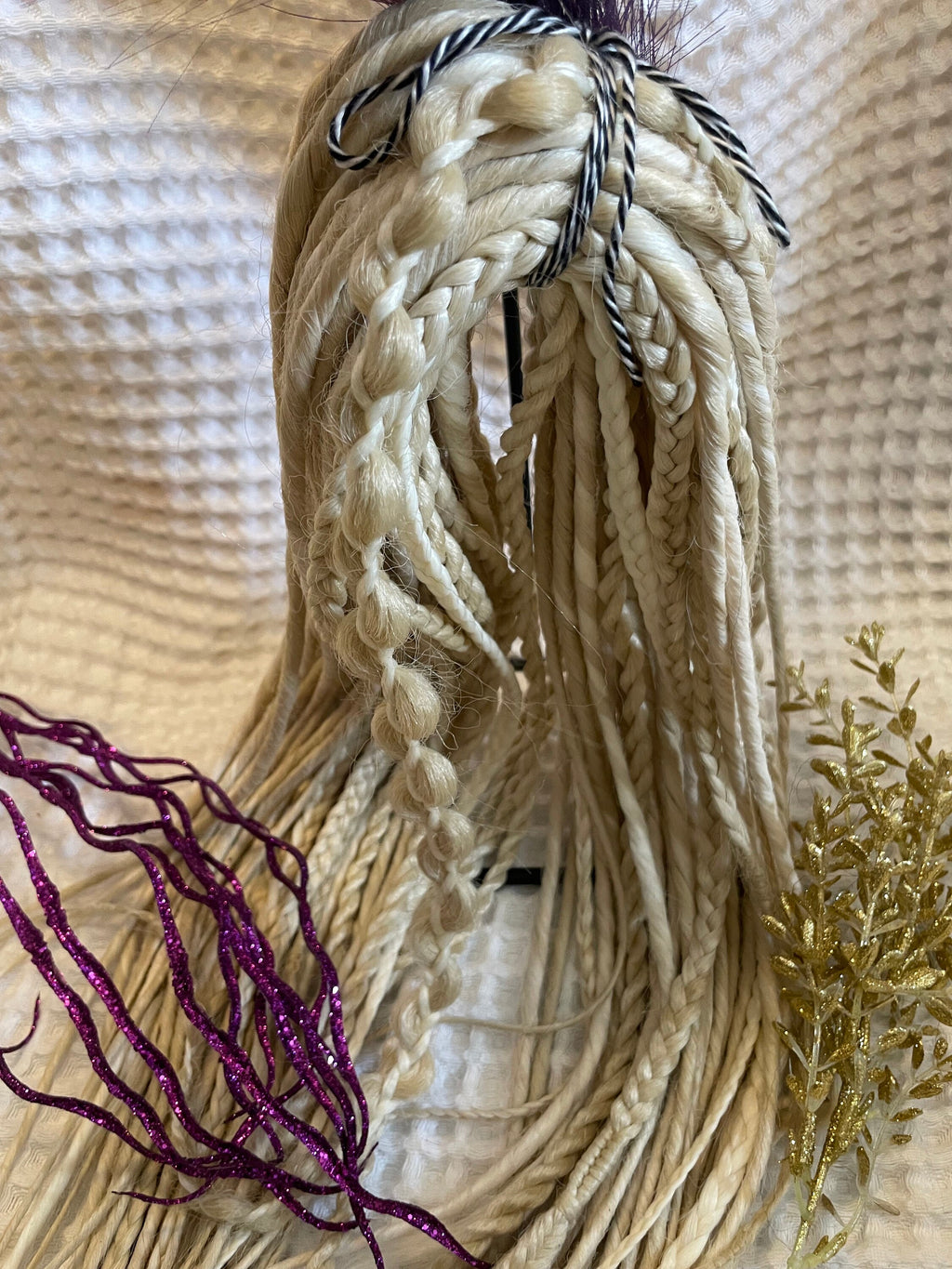 Blonde Thin Double Ended Dreads | Multi-Shade Blonde Dread Set