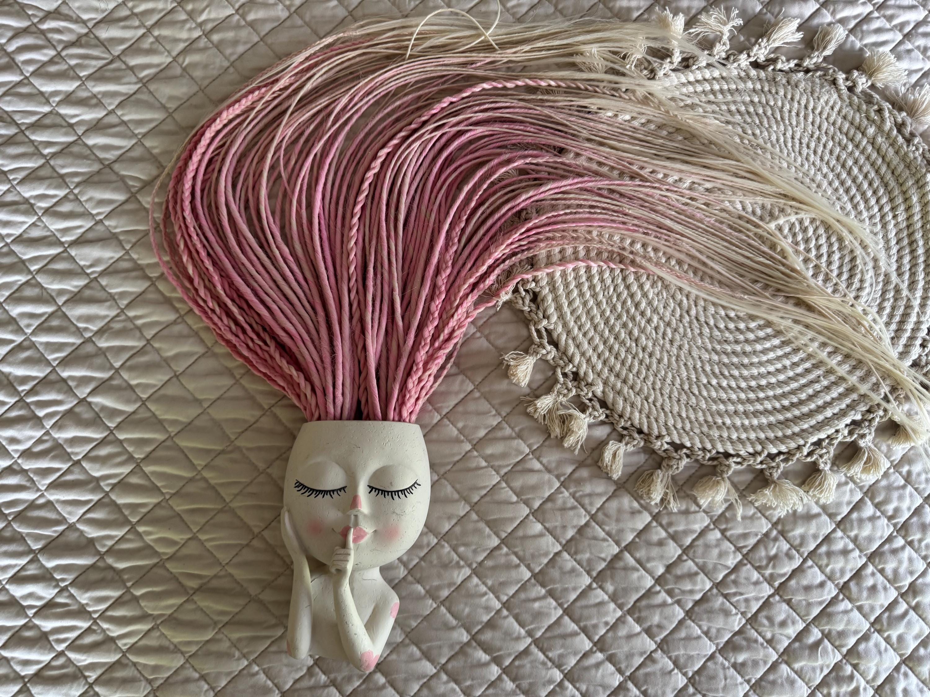 Pink to Blonde Ombré Thin Double Ended Dreads | Braids & Twists Dread Set