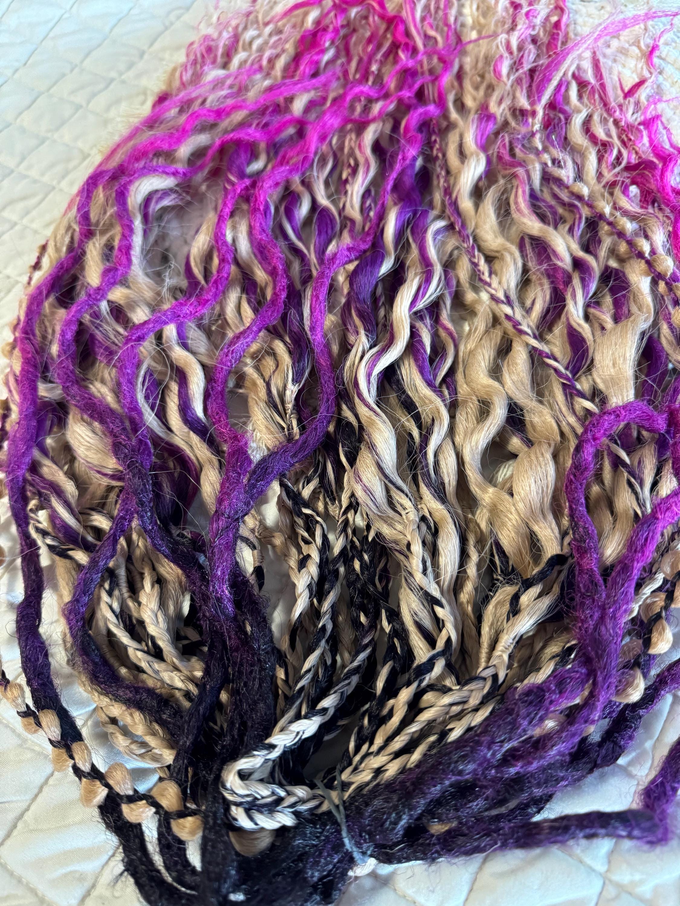 Honey Night Time Double Ended Wavy Dreads | Crochet Dreads & Boho Braids