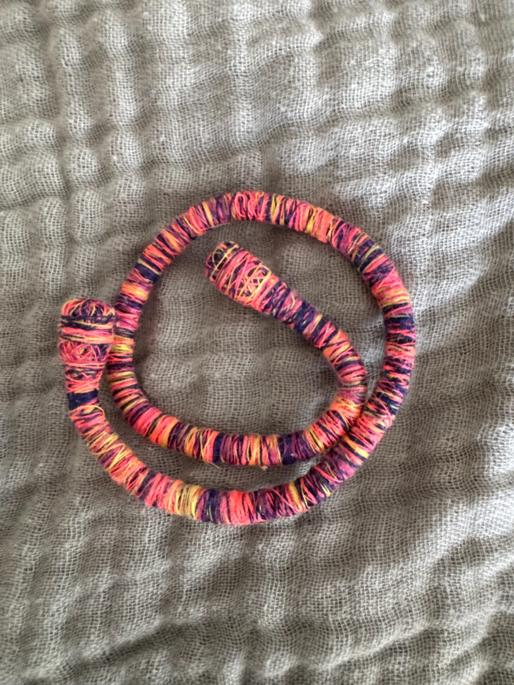 Wrapped bendy dread tie boho