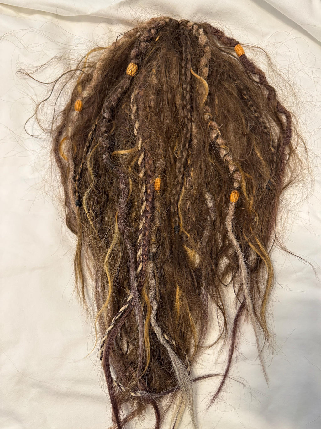 Butterfly Hair Clip with Dreads, Braids & Beads | Dread Hair Accessory