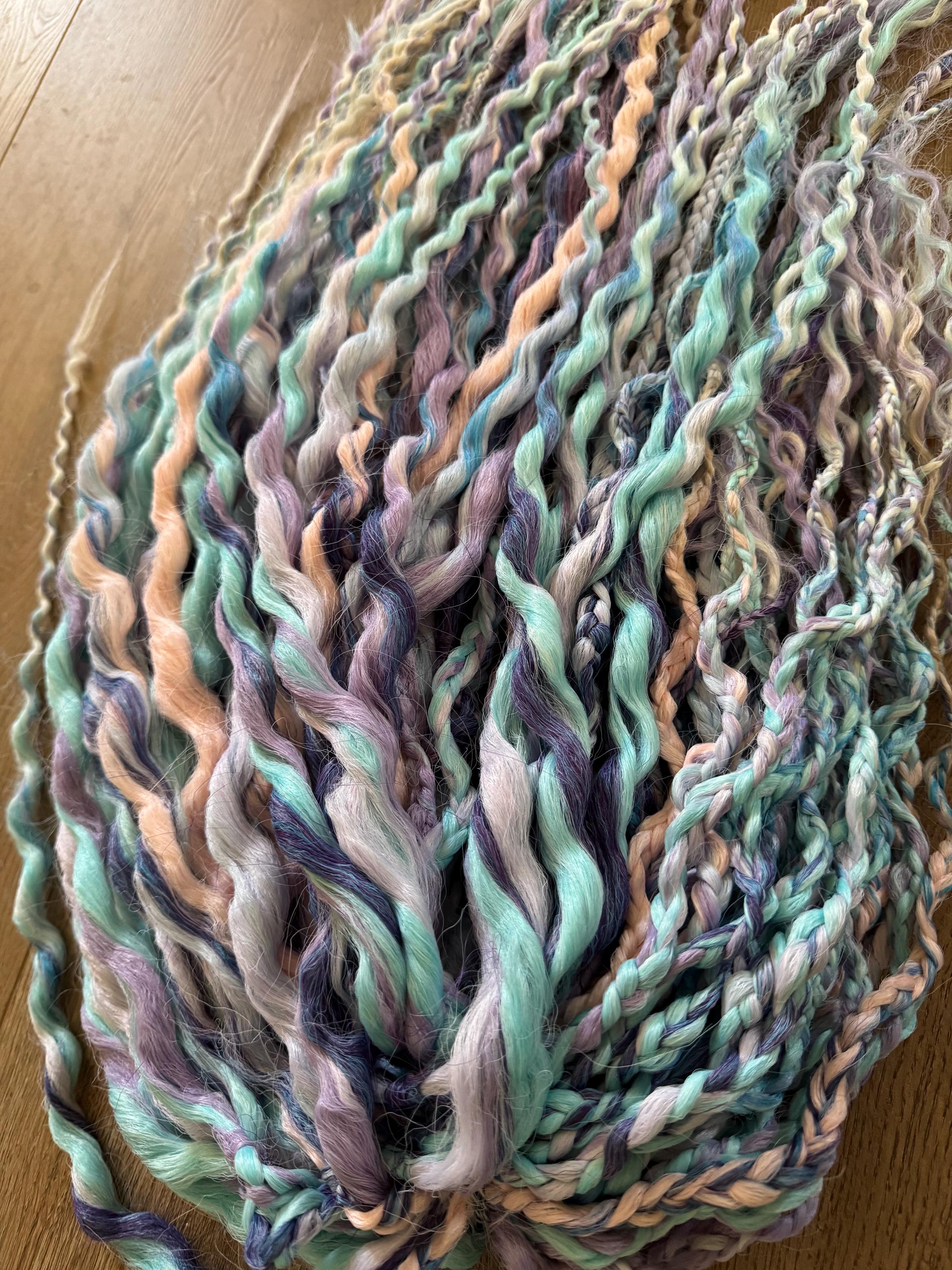 Pastel Unicorn Wavy Dreads | Teal, Pink & Purple Ombré Dread Set