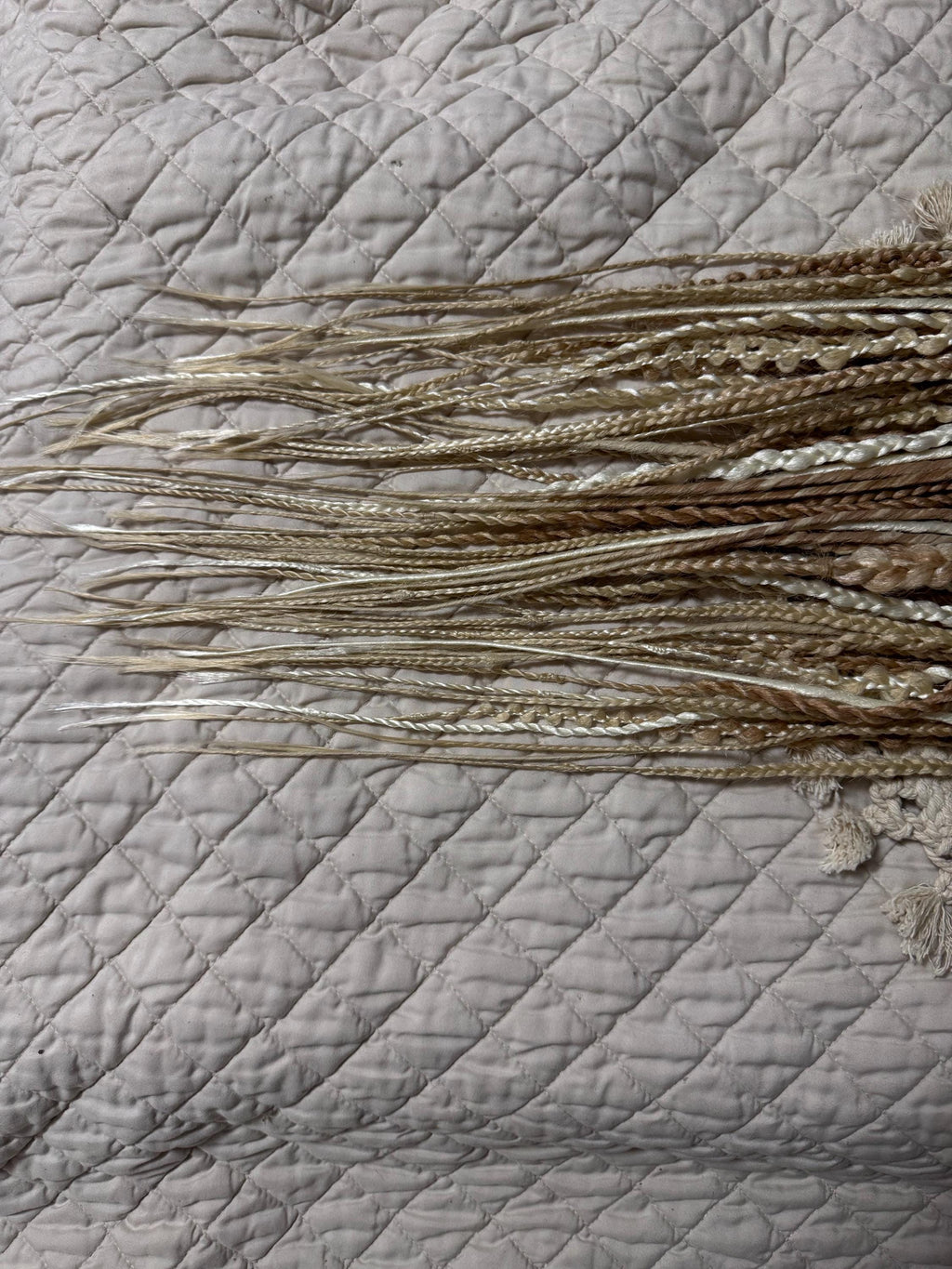 Vanilla Double Ended Braids & Twists | Blonde Dread Set | Open or Closed Ends