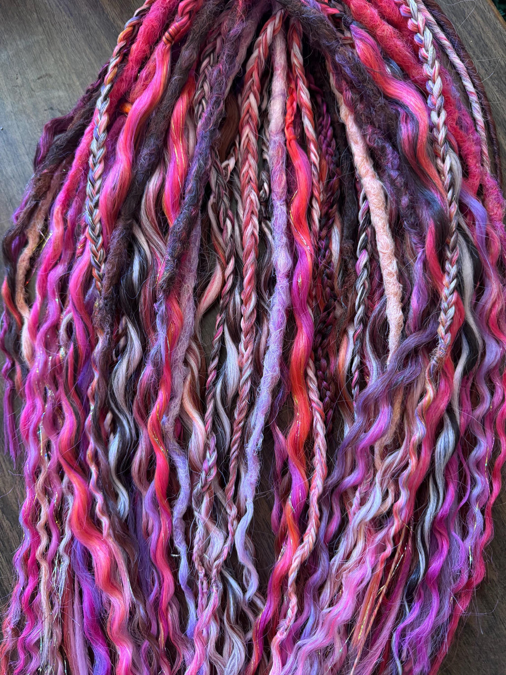 Sunset Dreams Double Ended Boho Dreads & Braids | Twist, Crochet & Wavy Dread Set